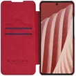 Kép 13/19 - Nillkin Qin leather holster for Samsung Galaxy A73 red