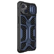 Kép 10/17 - Nillkin Adventruer Case iPhone 13 case armored cover with camera cover blue