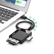 Kép 2/6 - Ugreen USB 3.0 SD / micro SD / CF / MS memóriakártya-olvasó fekete (30231)