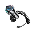 Kép 3/10 - Joyroom JR-CL07 72W 3 az 1-ben autós töltő 1,6 m USB-C kábellel – Fekete