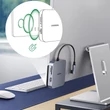 Kép 2/6 - UGREEN 60377 USB-C Hub, 5-in-1 Adapter, 3x USB, SD/TF (Szürke)