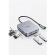 Kép 4/6 - UGREEN 60377 USB-C Hub, 5-in-1 Adapter, 3x USB, SD/TF (Szürke)