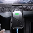 Kép 8/8 - Baseus Rock Smart autós telefontartó vezeték nélküli Qi töltővel 10W, elektromos zárhatósággal, szellőzőre szerelhető telefontartó - fekete (WXHW01-01)