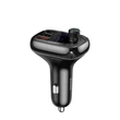 Kép 2/8 - Baseus Blutotth 5.0 Fm Transzmitter Autós töltő Gyorstöltő 4.0 PD USB C / MicroSD 5A - Fekete (CCTM-B01)