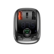 Kép 6/8 - Baseus Blutotth 5.0 Fm Transzmitter Autós töltő Gyorstöltő 4.0 PD USB C / MicroSD 5A - Fekete (CCTM-B01)