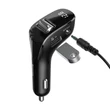 Kép 5/8 - Baseus F40 Bluetooth FM Transzmitter Streamer Aux 2xUSB csatlakozás, autós töltő 15W 2A - fekete (CCF40-01)