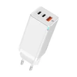 Kép 1/8 - Baseus GaN gyors fali töltő PPS 65W USB/2xUSB Type C gyorstöltő 3.0 Power Delivery SCP FCP AFC (gallium-nitrid)