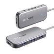 Kép 2/5 - BlitzWolf BW-TH5 7in1 Hub Adapter USB-C to 3xUSB 3.0, HDMI, USB-C PD, SD, microSD