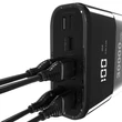 Kép 4/8 - Dudao Power Bank 4x USB 30000mAh, 4A, kijelzővel, fehér (K8Max white)