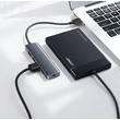 Kép 3/8 - Ugreen USB - 4x USB 3.2 Gen 1 HUB, micro USB tápcsatlakozóval, szürke (CM219 70336)