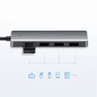 Kép 4/8 - Ugreen USB - 4x USB 3.2 Gen 1 HUB, micro USB tápcsatlakozóval, szürke (CM219 70336)