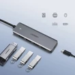 Kép 8/8 - Ugreen USB - 4x USB 3.2 Gen 1 HUB, micro USB tápcsatlakozóval, szürke (CM219 70336)