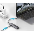 Kép 2/5 - Ugreen 6w1 multifunkcionális HUB USB Type C - 2x USB 3.2 Gen 1 / USB Type C tápellátás 100 W / HDMI 4K / SD és micro SD (TF) kártyaolvasó szürke (CM195 70411)