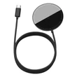 Kép 1/8 - Baseus Simple Mini mágneses indukciós vezeték nélküli töltő, MagSafe, 15W (fekete)