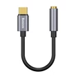 Kép 1/8 - Baseus L54 audioadapter USB-C + mini jack 3,5 mm (fekete + szürke)