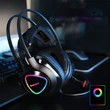 Kép 7/8 - Tronsmart Glary Alpha Gaming RGB, 3,5 mm-es mini jack fejhallgató mikrofonnal és távirányítóval játékosok számára, fekete (370406)