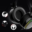Kép 7/8 - Tronsmart Glary Gaming RGB USB fejhallgató mikrofonnal és távirányítóval a játékosok számára, fekete (333620)