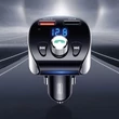 Kép 3/7 - Joyroom FM Transzmitter, Bluetooth 5.0 autós töltő, MP3, 2x USB, TF, micro SD, 18 W, 3 A, Quick Charge 3.0, fekete (JR-CL02)