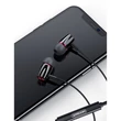 Kép 3/8 - Joyroom fülhallgató 3,5 mm-es mini jack csatlakozóval, távirányítóval és mikrofonnal, fekete (JR-EL114)