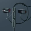 Kép 6/8 - Joyroom fülhallgató 3,5 mm-es mini jack csatlakozóval, távirányítóval és mikrofonnal, fekete (JR-EL114)