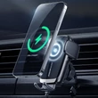 Kép 5/8 - Joyroom Qi vezeték nélküli 15 W-os automatikus autós töltő, elektromos telefontartó, fekete (JR-ZS248)