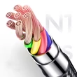 Kép 5/8 - Joyroom USB - Lightning kábel, 3 A, 1 m, fekete (S-1030N1)
