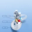 Kép 3/8 - Joyroom gyors töltő USB Type C - USB Type C kábel, Quick Charge, Power Delivery, 3 A, 60 W, 1,2 m, fekete (S-1230M3)