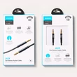 Kép 3/8 - Joyroom sztereó audio AUX kábel 3,5 mm mini jack, 2 m, fekete (SY-20A1)
