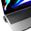 Kép 6/8 - Joyroom multifunkcionális Hub USB Type C - USB 3.0 / RJ45 / HDMI / USB Type C / Thunderbolt MacBook Pro-hoz, szürke (S-H121-Gray)