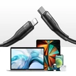Kép 3/8 - Joyroom USB Type C - Lightning kábel, Power Delivery, 20W, 2.4A, 0.25m, fekete (S-02524M3-Black)