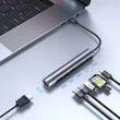 Kép 3/8 - Joyroom multifunkcionális USB Hub 7in1 Type C / 3x USB 3.0 / HDMI 4K 30Hz / SD kártyaolvasó és Micro SD,100W, 15cm, szürke (S-H112)