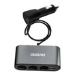 Kép 5/5 - Dudao autós töltő 2x USB / 3x szivargyújtó elosztó, fekete (R1Pro-black)