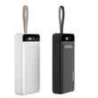Kép 4/8 - Dudao power bank, 30000 mAh, 3x USB LED lámpával, fekete (K8s+black)