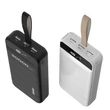 Kép 5/8 - Dudao power bank, 30000 mAh, 3x USB LED lámpával, fekete (K8s+black)