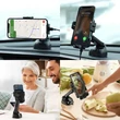 Kép 4/8 - Joyroom Qi vezeték nélküli 15W automata autós töltő, elektromos telefon tartó (műszerfalra és szellőzőre szerelhető), fekete (JR-ZS219)