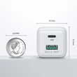 Kép 2/8 - Joyroom fali gyorstöltő (EU csatlakozó), USB / USB Typ C, 30W, Power Delivery, QuickCharge 3.0, AFC FCP, fehér (L-QP303)