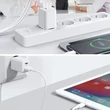 Kép 3/8 - Joyroom fali gyorstöltő (EU csatlakozó), USB / USB Typ C, 30W, Power Delivery, QuickCharge 3.0, AFC FCP, fehér (L-QP303)