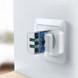 Kép 4/7 - Joyroom fali gyorstöltő, 2x USB, 2,4A, fehér (L-2A101)