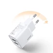 Kép 5/7 - Joyroom fali gyorstöltő, 2x USB, 2,4A, fehér (L-2A101)