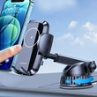 Kép 6/8 - Joyroom vezeték nélküli autós töltő és műszerfalra szerelhető telefontartó, Qi töltő, 15 W, fekete (JR-ZS241-2)