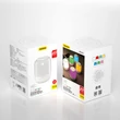Kép 3/8 - Dudao vezeték nélküli Bluetooth 5.0 RGB hangszóró 5W 1200mAh, fehér (Y11S-white)