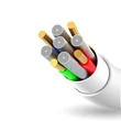 Kép 2/7 - Dudao kábel USB / USB Type C, 3A, 1m, fehér (L1T-white)