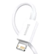 Kép 5/8 - Baseus Superior USB - Lightning gyorstöltő adatkábel, 2,4 A, 1 m, fehér (CALYS-A02)