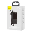 Kép 8/8 - Baseus Qpow digitális kijelzős Power bank 20000mAh 22,5W USB / USB Type C / USB Type C kábel, Gyorstöltés, SCP AFC FCP, fekete (PPQD-I01)