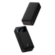 Kép 3/8 - Baseus Bipow digitális kijelzős Power bank 30000mAh, 20W, 2x USB / USB Type C / micro USB,  Quick Charge, AFC FCP, fekete (PPDML-N01)