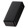 Kép 4/8 - Baseus Bipow digitális kijelzős Power bank 30000mAh, 20W, 2x USB / USB Type C / micro USB,  Quick Charge, AFC FCP, fekete (PPDML-N01)