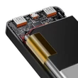 Kép 7/8 - Baseus Bipow digitális kijelzős Power bank 30000mAh, 20W, 2x USB / USB Type C / micro USB,  Quick Charge, AFC FCP, fekete (PPDML-N01)