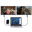 Kép 3/7 - Choetech egyirányú adapter C típusú USB - HDMI 4K 60Hz + USB Type C Power Delivery, 60W, 1,8m, szürke (XCH-M180-GY)