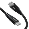 Kép 2/8 - Choetech USB Type C - USB Type C kábel, Power Delivery, 60W, 2m, fekete (XCC-1004-BK)