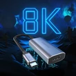 Kép 3/8 - Choetech egyirányú kábeladapter USB Type C - HDMI 8K@60Hz, szürke (HUB-H16)